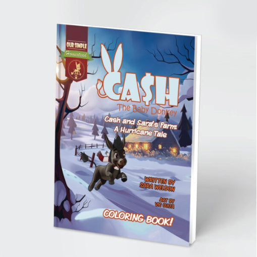 Cash The Baby Donkey - Cash's Farm a Hurricane Tale (coloring book)