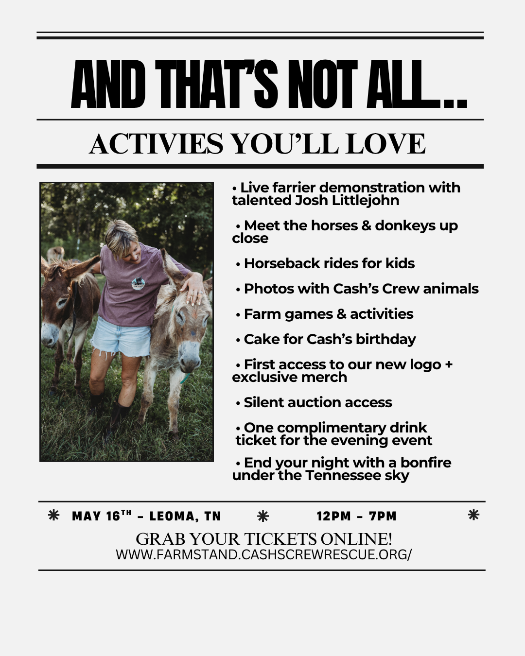 Cash's Birthday Ticket